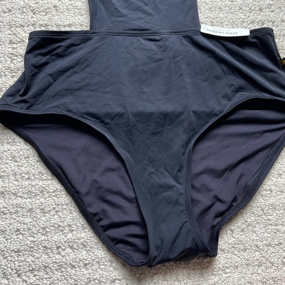 La Vie en Rose NWT Black ROSA High Neck One-piece Swimsuit CHOOSE SIZE - Picture 5 of 10